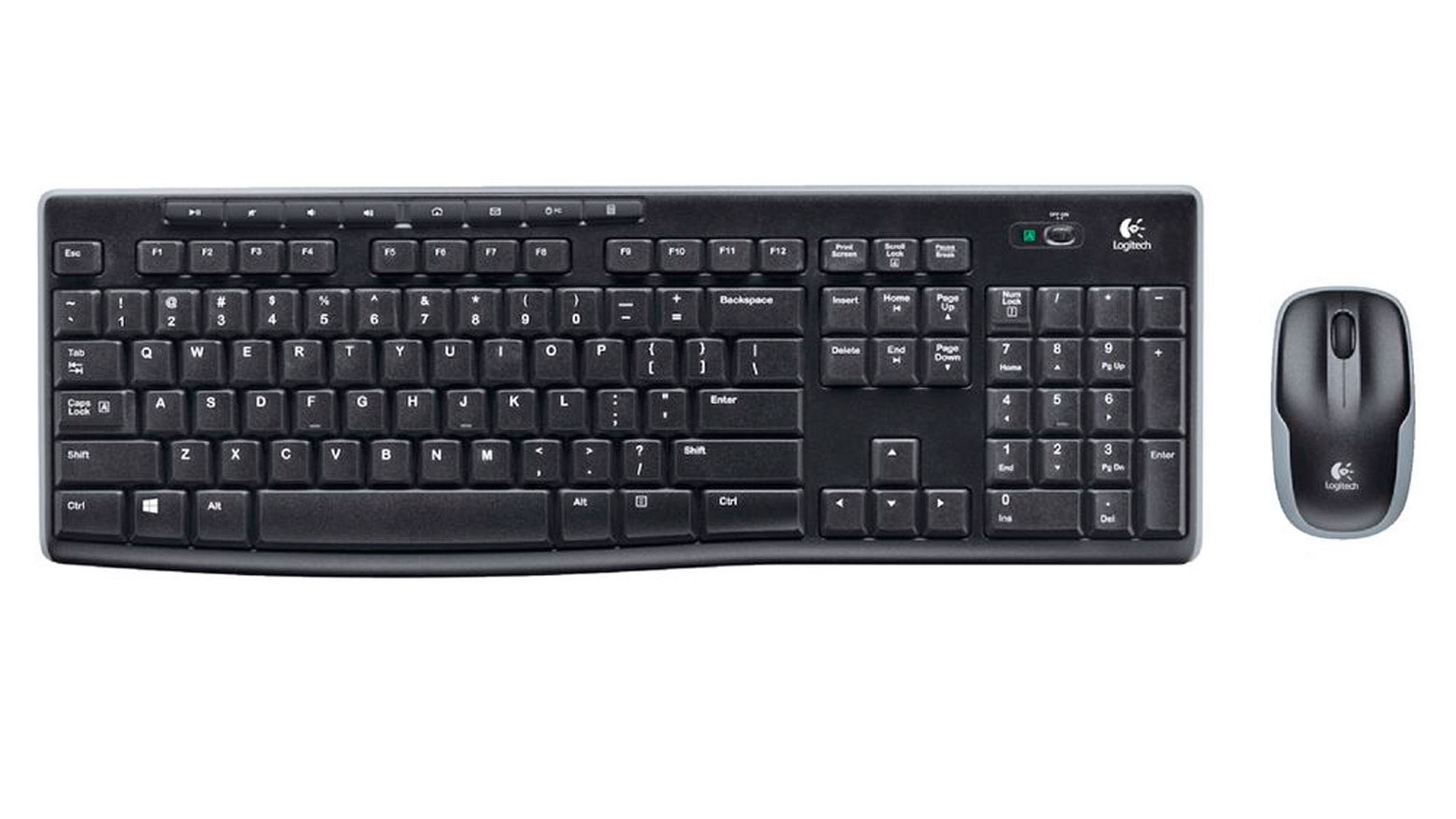 Bộ bàn phím chuột không dây Logitech MK270R USB-Wireless - Hàng Chính Hãng