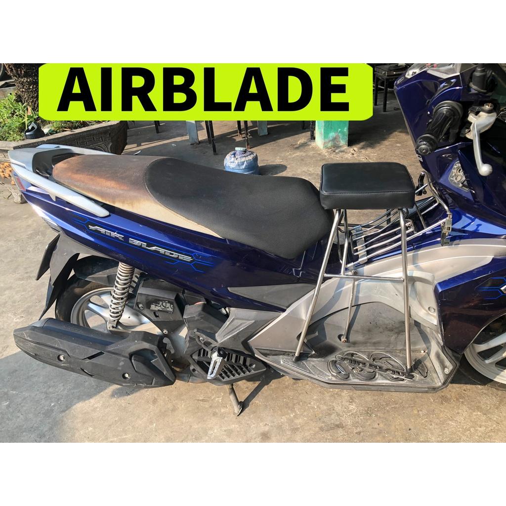 Ghế Ngồi Xe Máy Cho Bé Các Loại Xe -Ghế Đôn Xe Máy Không Có Vòng , GHẾ ĐÔN GA ĐA NĂNG INOX YÊN NỆM XE AIRBLADE