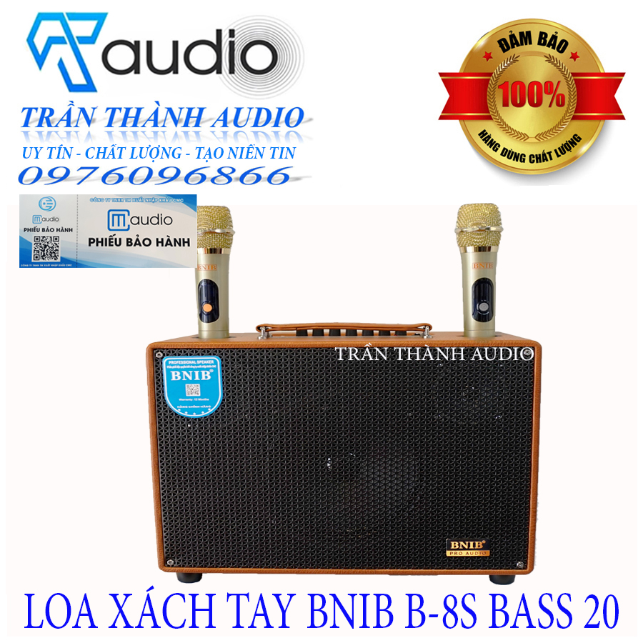 Loa xách tay CMAUDIO BNIB B8S bas 20 hàng chính hãng 2023 tặng bộ sạc pin và pin tiểu 1200mah