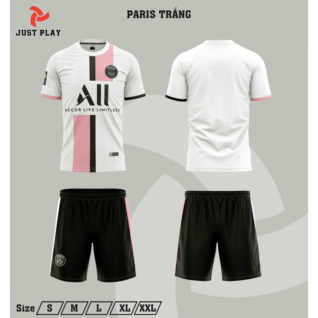 [in Tên số ] Bộ Quần Áo PSG - Trắng Hồng ( Nam Nữ Size S -&gt; XL) In tên số theo yêu cầu ( có tính phí ) hàng Việt Nam