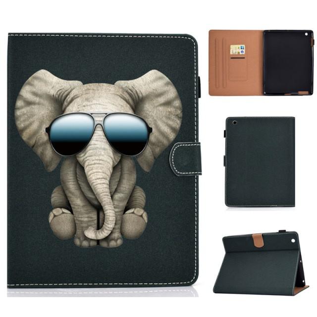 Mềm Bao Da Máy Tính Bảng Pu + Tpu Dẻo Nắp Lật Nam Châm Kiêm Giá Đỡ Cho Apple Ipad 2 3 4 9.7 Inch