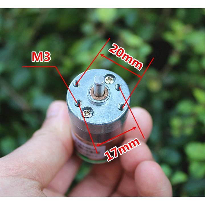 Động cơ giảm tốc kèm encoder 12V 64RPM - làm xe cân bằng