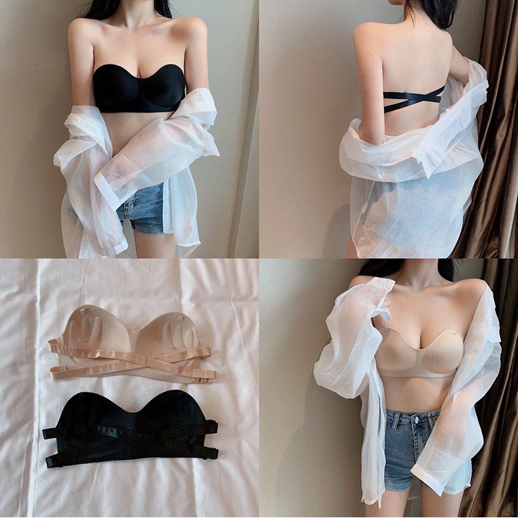 Áo lót nữ chất Su đúc thông hơi đẩy ngực siêu mát - Tặng Kèm Quai Trong bra811