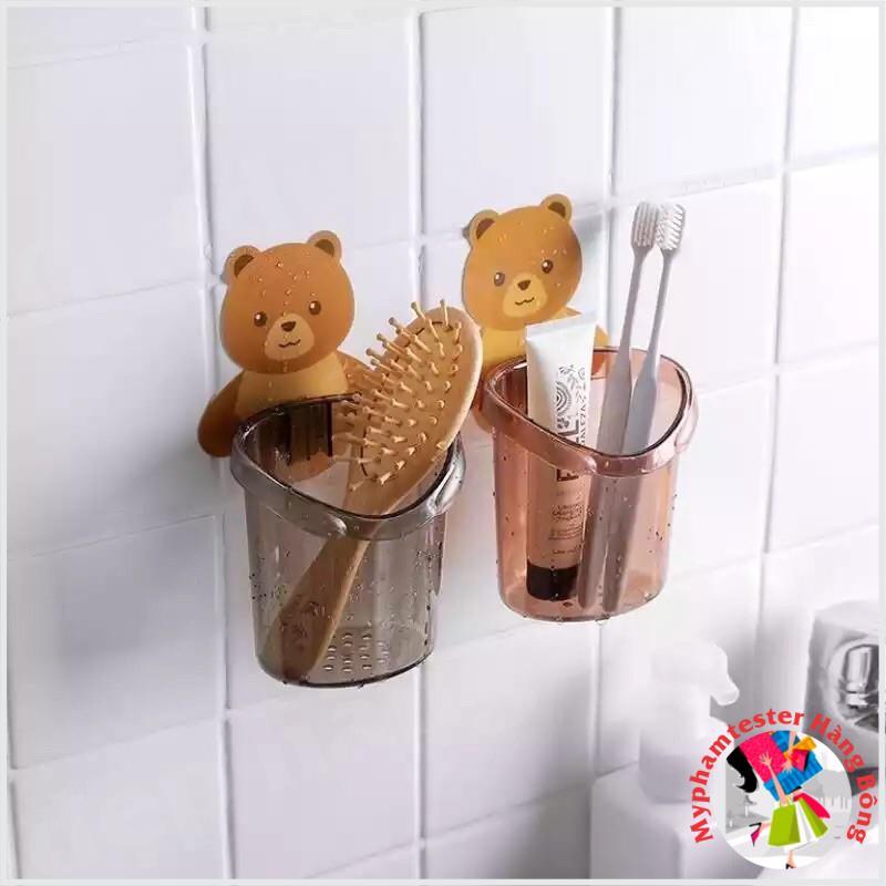 Cốc gấu dán tường tiện ích