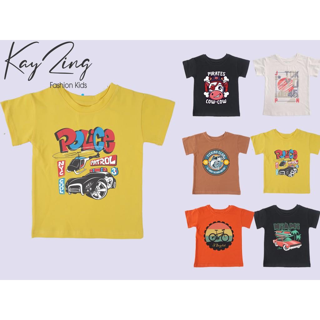 Áo thun trẻ em nam cotton 100% các màu : Mã 046