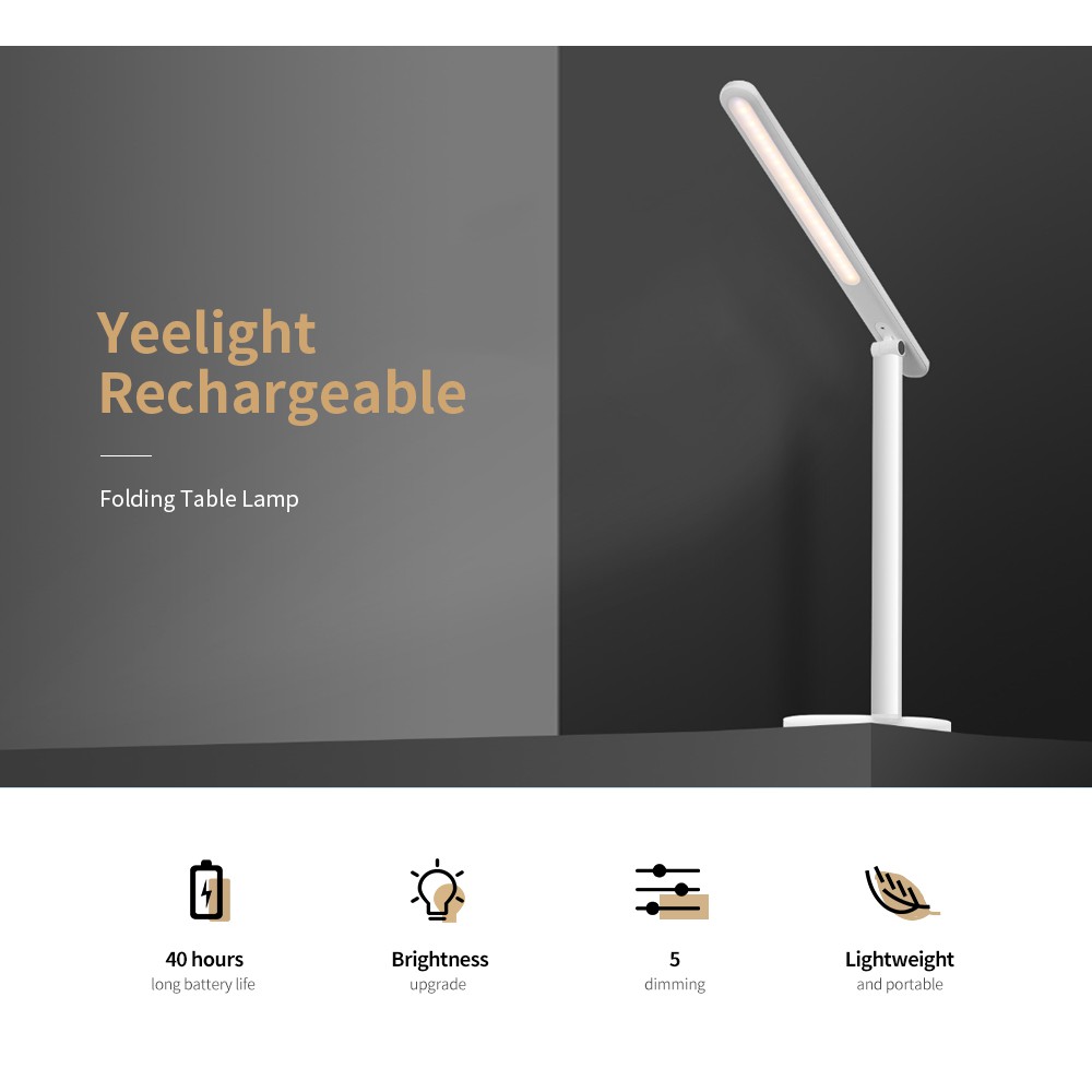 [Bản quốc tế] Đèn bàn tích điện Xiaomi Yeelight Z1 Pro - Pin 2500mAh tích điện lên đến 40 giờ, bảo hành 12 tháng.