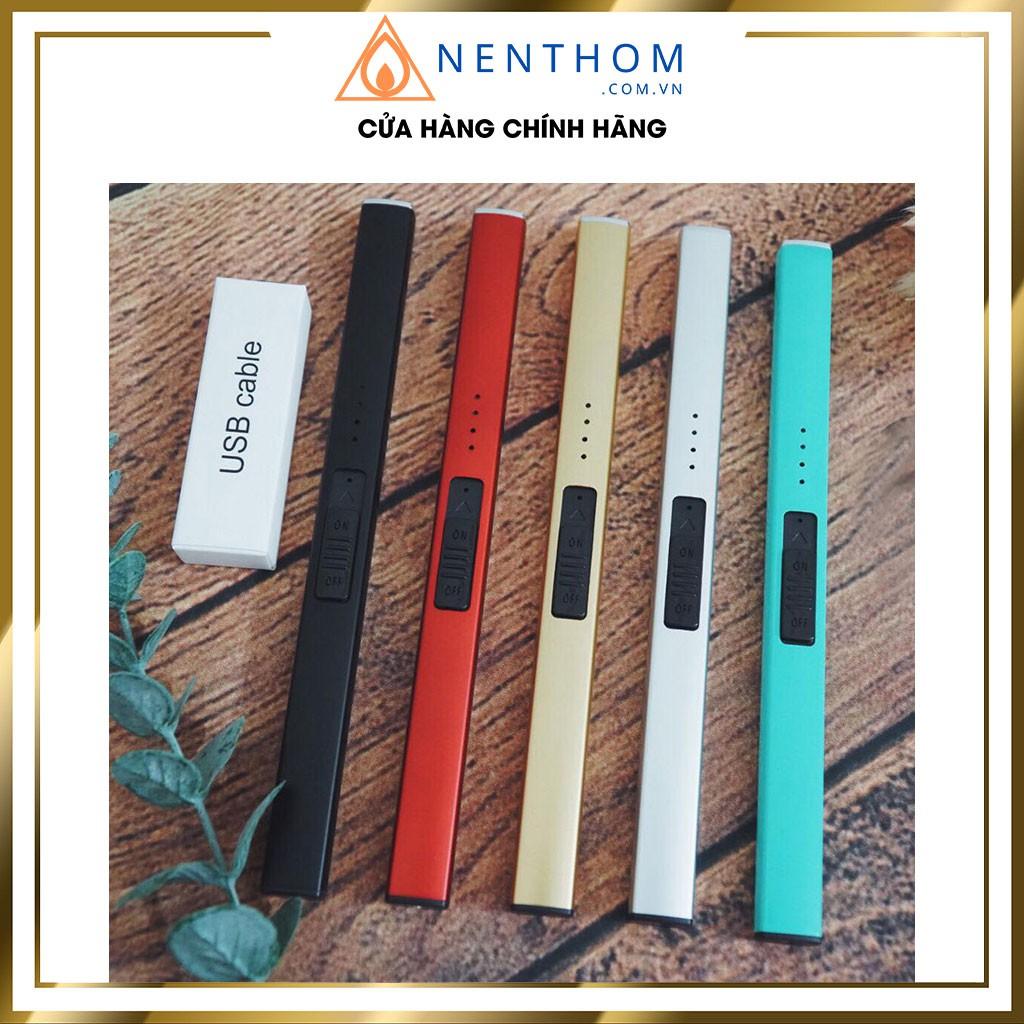 Phụ Kiện Đốt Nến Thơm Hiển Thị Pin Sạc Điện Qua USB - Bật Mồi Lửa Chuyên Dụng Cho Nến - LD02