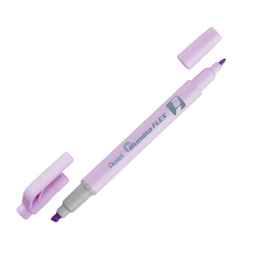 Bút đánh dấu Pentel Illumina Flex Twin Tip Highlighter - Bold/Five - Pastel Violet