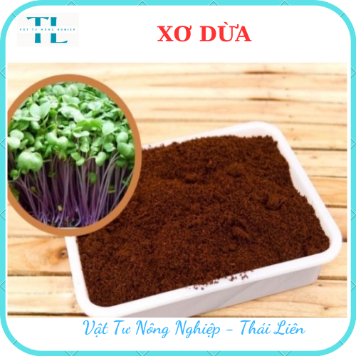 2 Kg Mụn Xơ Dừa Trồng Rau, Hoa Kiểng giá thể trồng cây - Ươm hạt giống, rau mầm (Đã Qua Xử Lý)