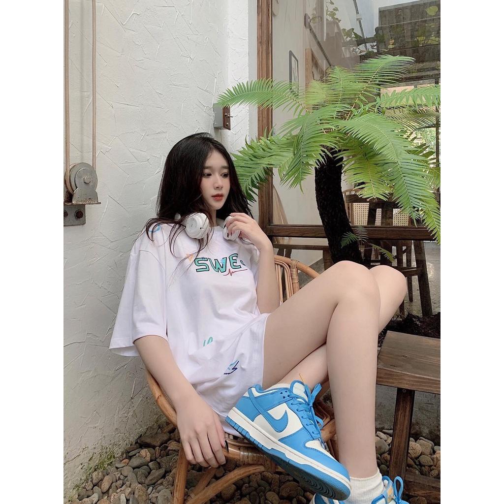 Áo Thun Local Brand Swe Logo Nam Nữ Tay Lỡ Unisex Full Mạc