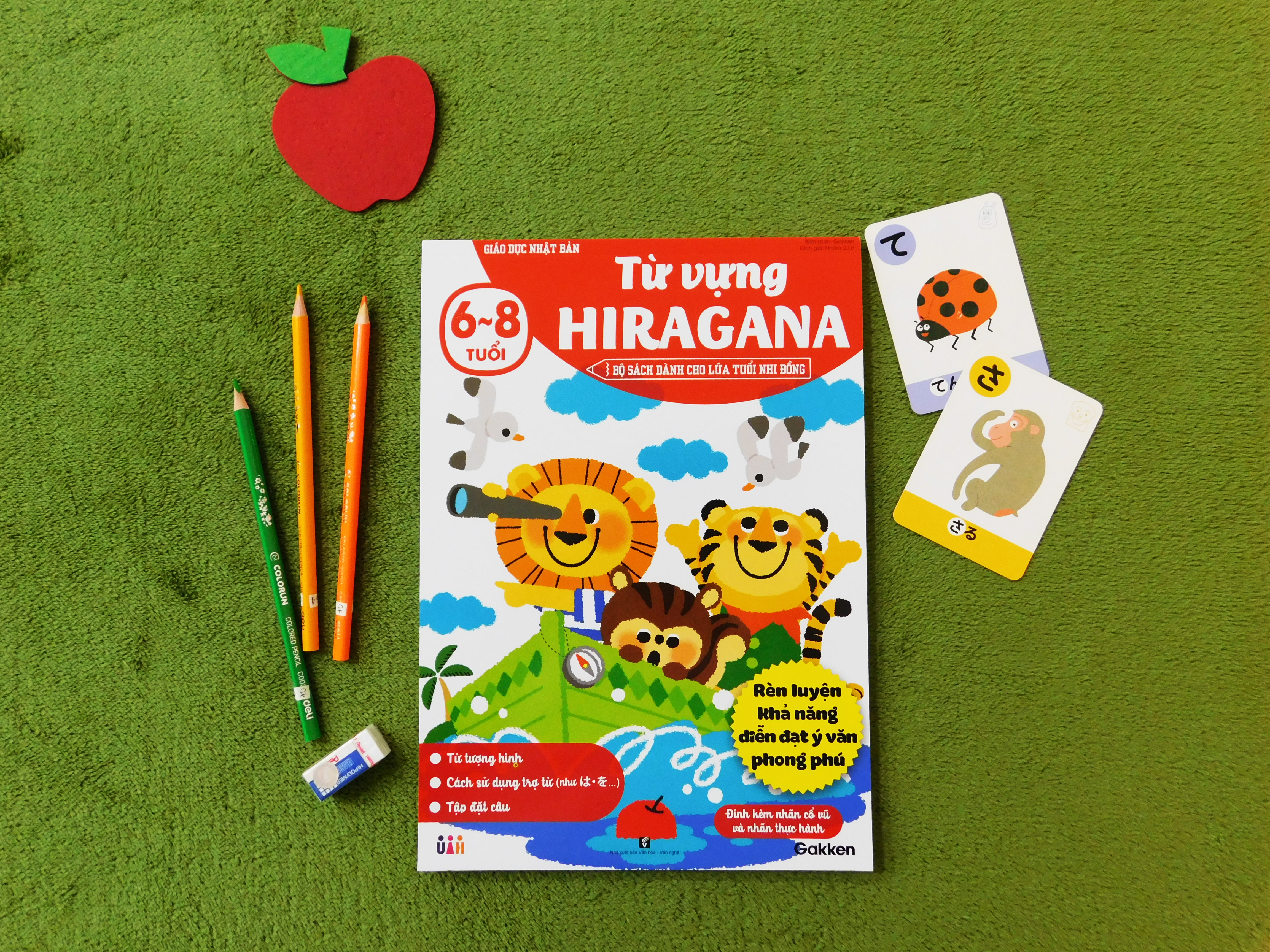 SÁCH TIẾNG NHẬT CHO TRẺ 6-8 TUỔI _ Từ vựng Hiragana