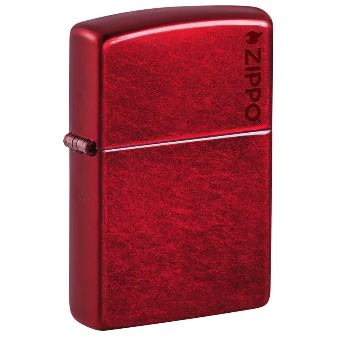 Bật Lửa Zippo Chính Hãng Candy Apple Red Logo - Đỏ Bóng Sáng, Kèm Hộp Quà, Bảo Hành Trọn Đời