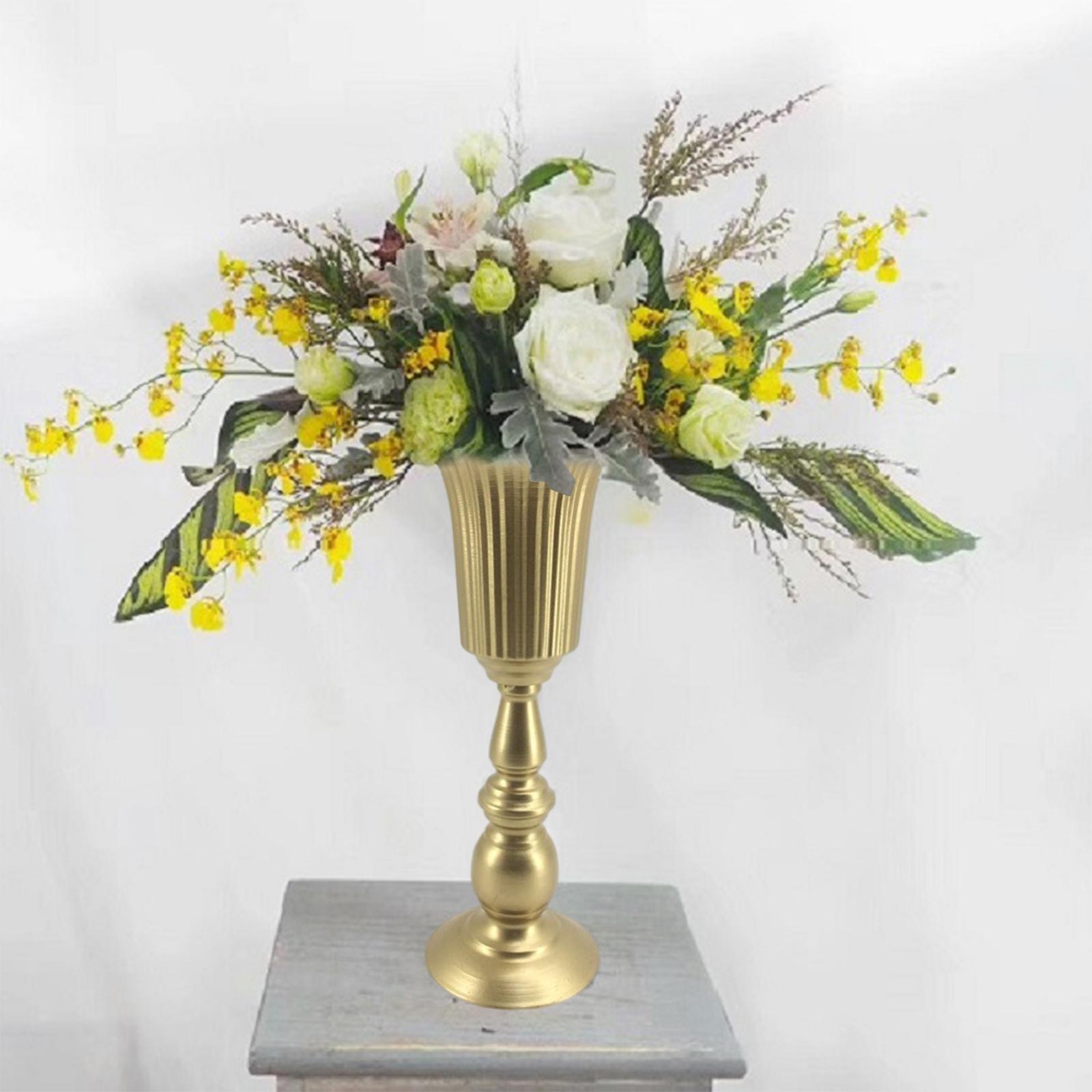 Metal Flowers Vase Holder Pot Table Centerpieces for Wedding Party
