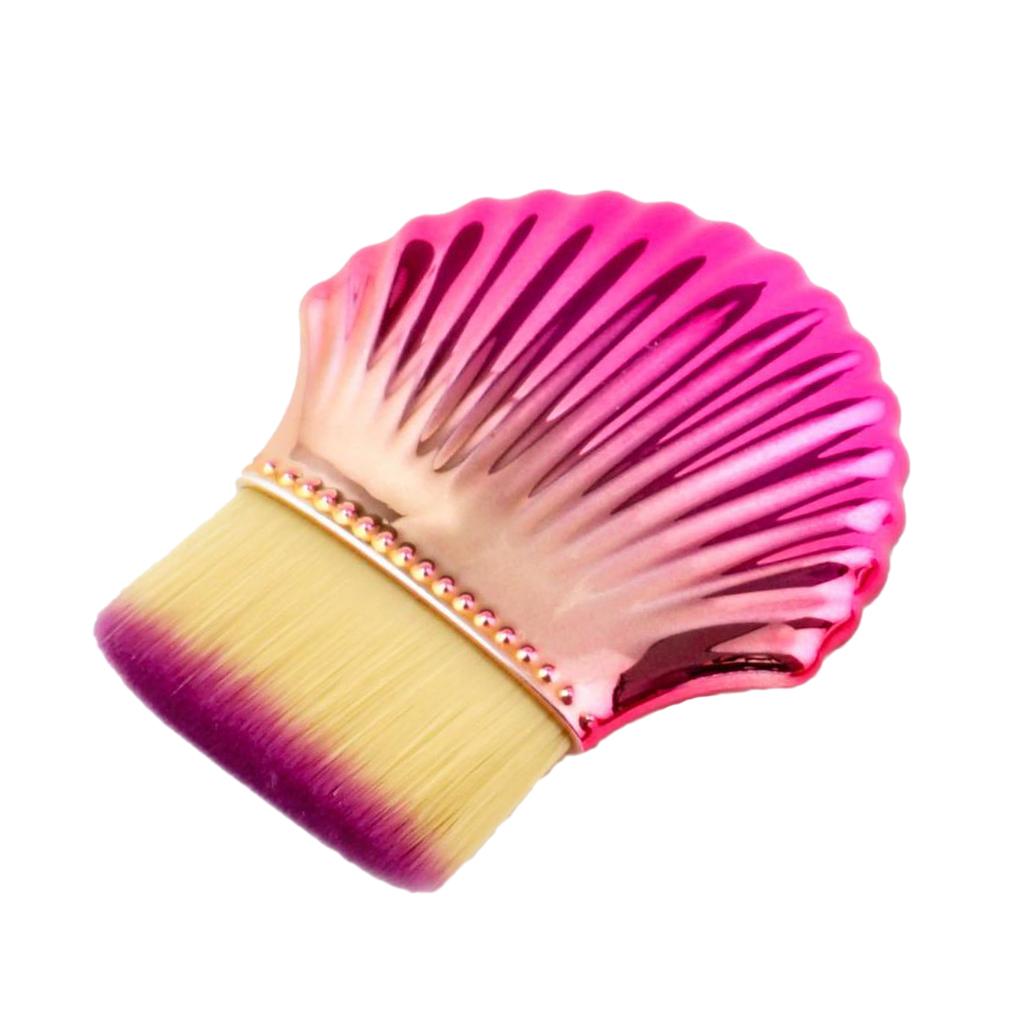 Cosmetic Face Foundation Blush Concealer Powder Makeup Brush Blue #1