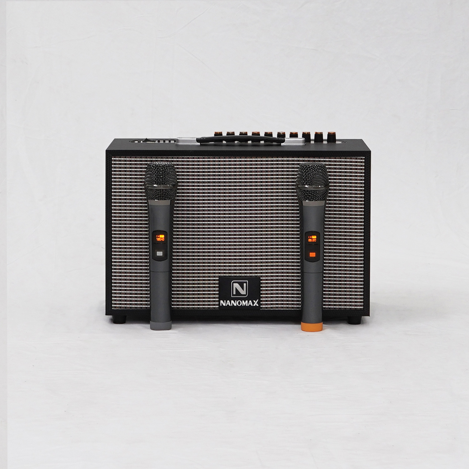 Loa Kéo Karaoke Xách Tay Nanomax K-01 Đen Bass 20cm Công Suất 120w Hàng Chính Hãng