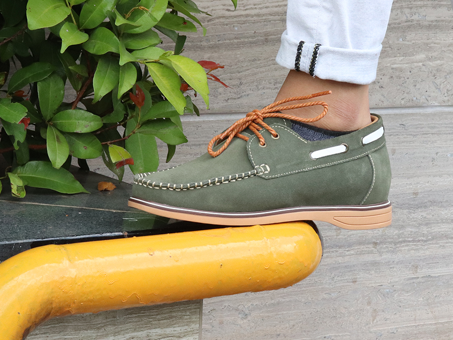 GIÁY ĐẾ ĐỘN NAM T03 DA LỘN CAO 5CM