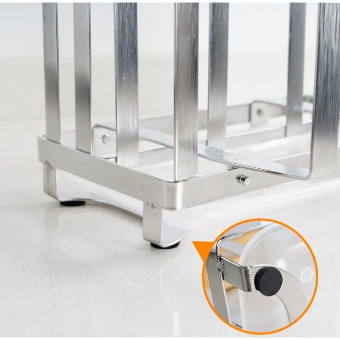 Bộ kệ đỡ Dao Bếp Thớt Meradola SUS304 - Home and Garden