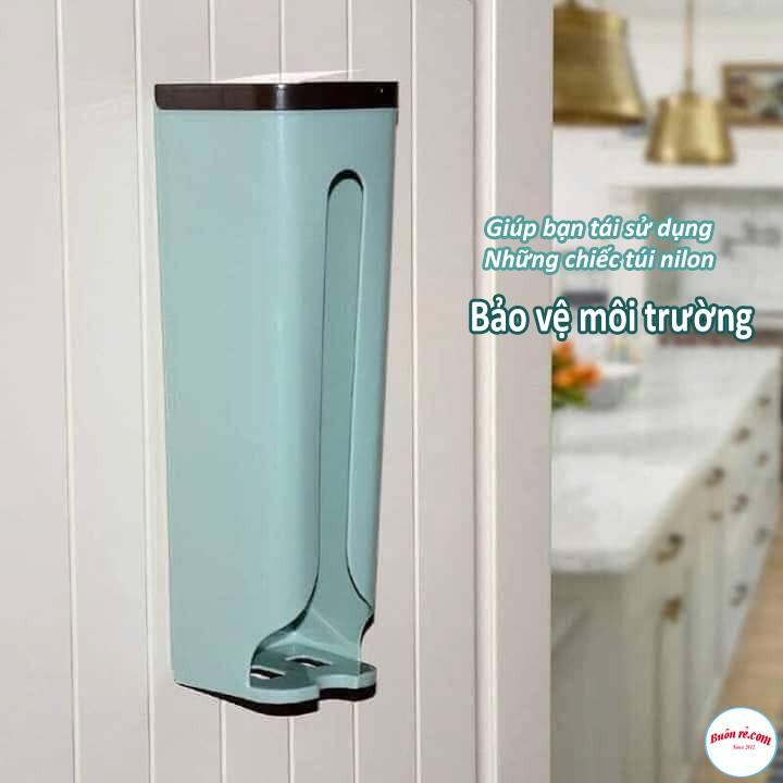 Hộp Đựng Túi Nilon Dạng Rút Dán Tường Tiện Lợi