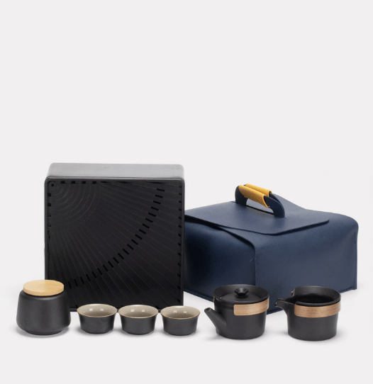 Trọn bộ khay Set Trà Gốm Sứ Enjoying Tea Yukimuro Cao Cấp