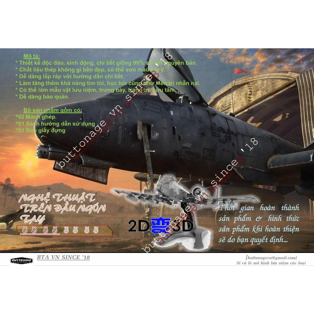 Mô Hình Lắp Ráp 3d Máy Bay A-10 - Warthog