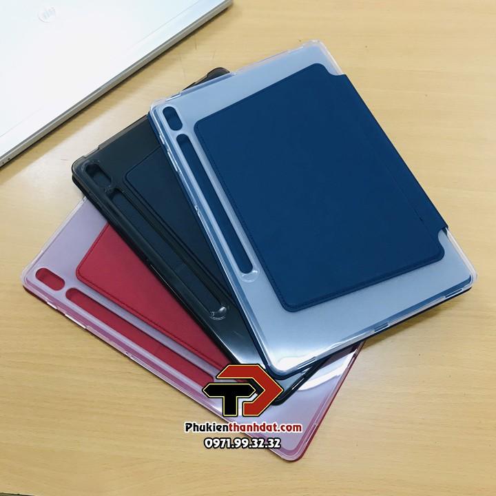 Bao da dành cho SamSung Galaxy Tab S7 lưng silicone mềm