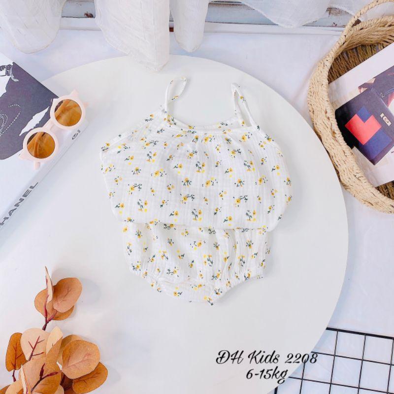 Bộ Hai Dây Bé Gái Xô Muslin 6-15kg BG2208 - Shop Mẹ Bông 92