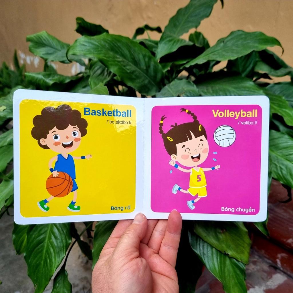 Sách Bộ Hộp Thư Viện Hình Ảnh Đầu Tiên - Thẻ Học Thông Minh Dạng Sách Flash Card Cho Bé Từ 0 6 Tuổi Song Ngữ Việt Anh