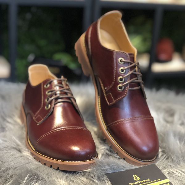 Giày Da Bò Red leader Cao Cấp - Đế Cao Su