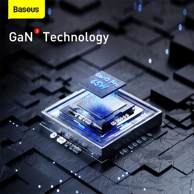 Bộ sạc nhanh Baseus 65W GaN3 Pro Bộ sạc nhanh 4 trong 1 cho iPhone 13 Pro Max Samsung Power Station cho máy tính xách tay CCDK65S -Hàng Chính Hãng