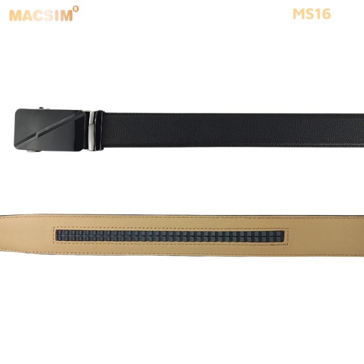 Thắt lưng nam -Dây nịt nam da thật cao cấp nhãn hiệu Macsim MS16