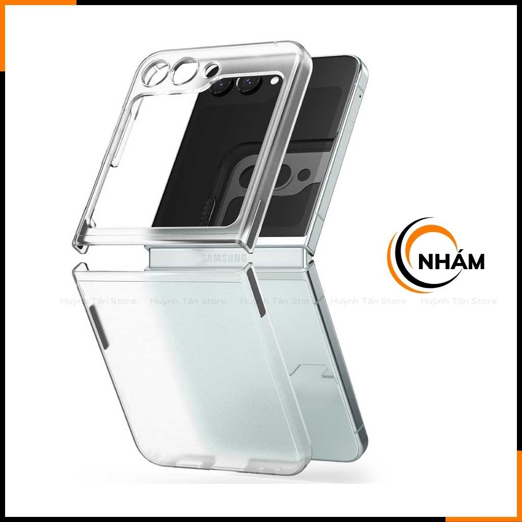 Ốp lưng z flip 5 RINGKE chính hãng trong suốt chống sốc FUSION X chống ố vàng phụ kiện điện thoại huỳnh tân store - Hàng nhập khẩu