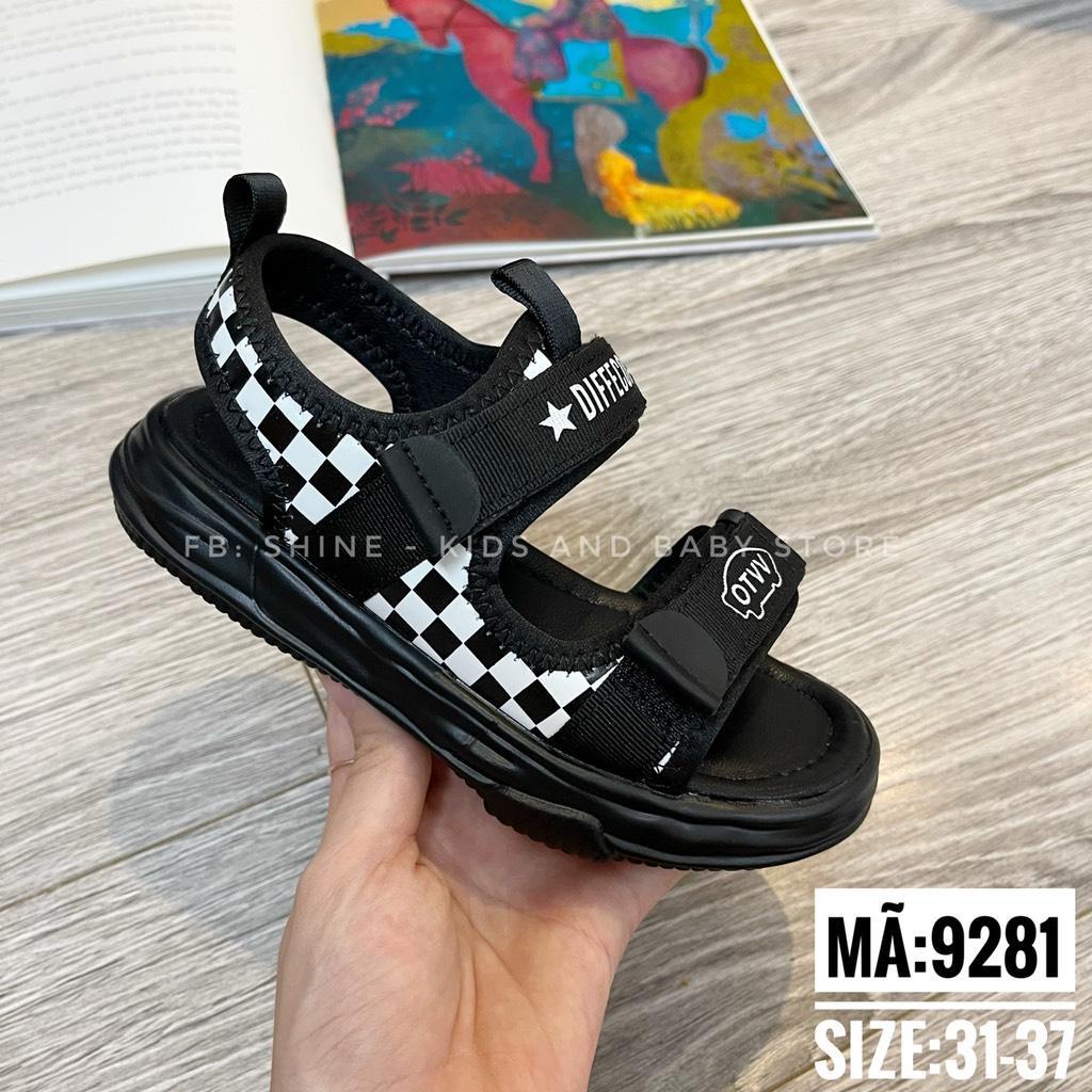 Sandal cao cấp bé trai 9281 - Dép quai hậu độc đáo cho bé - Sandal cao cấp siêu nhẹ - Size 31-37