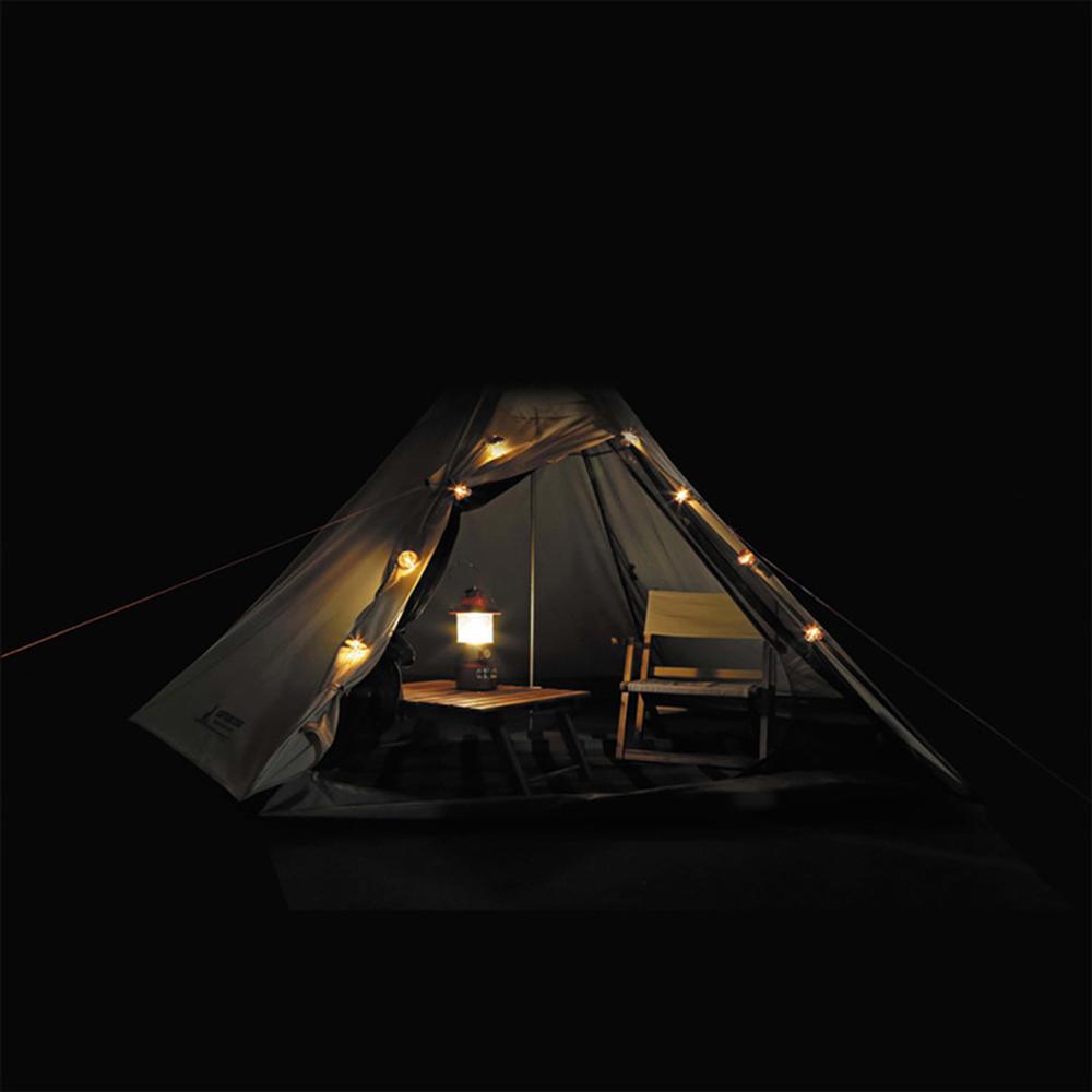 Đèn dây LED 10 bóng dài 6,6ft hoạt động bằng pin cho trang trí ngoài trời trong nhà