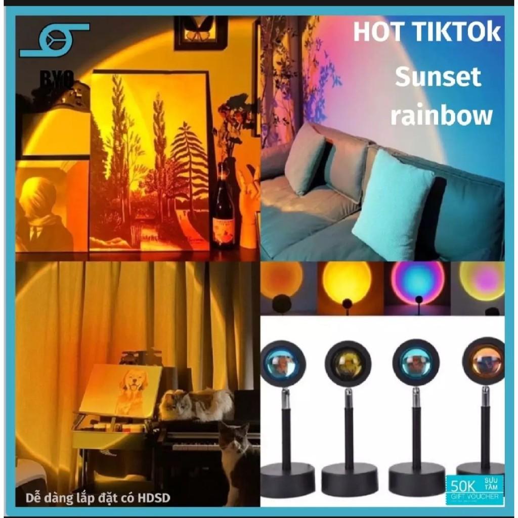 Đèn led sống ảo ́ ̂̉ Đ̂̉ ̀ hoàng hôn, cầu vòng, mặt trời, chup ảnh quay video tiktok siêu hót