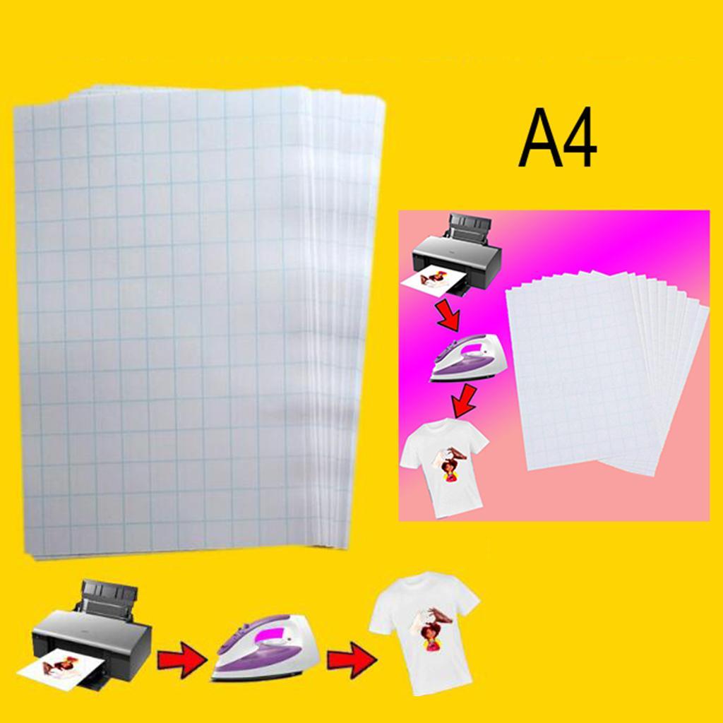 Printable Heat Transfer Paper HTV Vinyl Sheets for Iron On T Shirts  5x