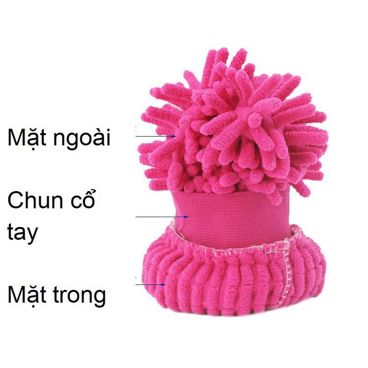 Găng tay san hô lau rửa vệ sinh ô tô xe máy đa năng