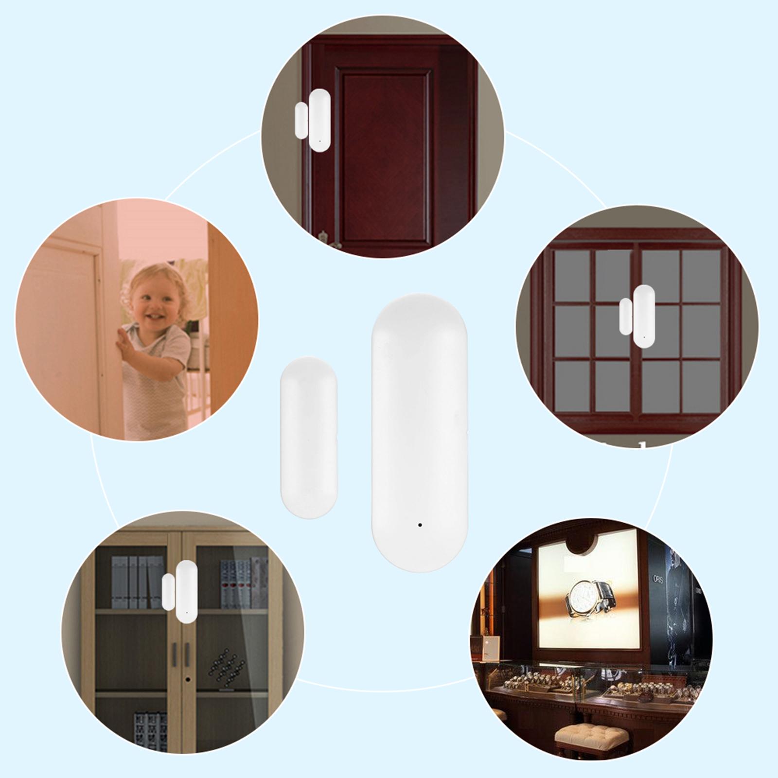 Wireless Door Window Sensor WiFi Smart Door Intrusion Detector Home Security Alarm Works with Amazon alexa Google assistant or Rokid