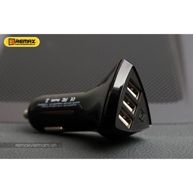 Tẩu sạc ô tô 3 USB Aliens Remax - Hàng Chính Hãng