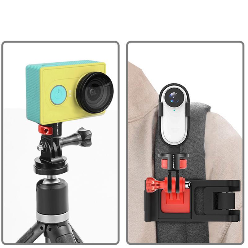 Universal 360 Xoay 1/4 "Bộ chuyển đổi bộ chuyển đổi mini cho GoPro Hero 11 10 9 8 7 Eken Insta360 Phụ kiện camera hành động