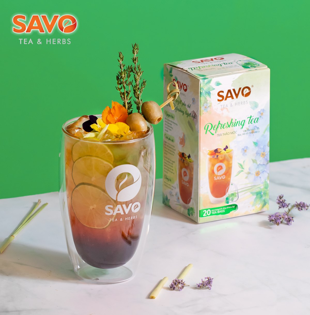 Trà Thảo Mộc SAVO REFRESHING (Refreshing Herbal Tea)