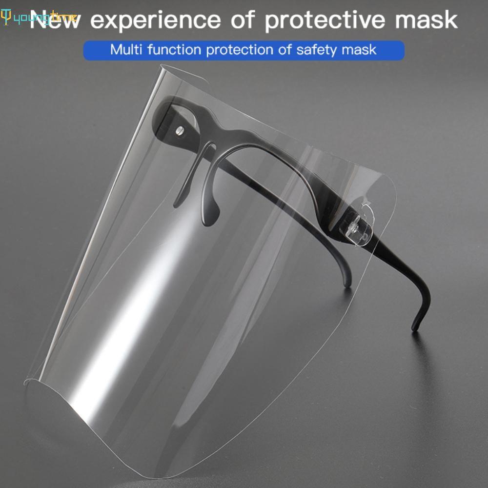 Full face shield with glasses Unisex transparent face sheild cover baffle block Anti Droplet Dust-proof Anti-UV youngtime