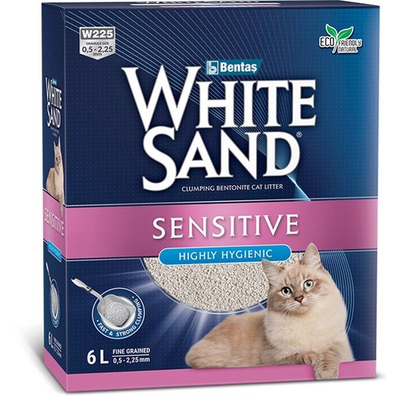 Cát Vê Sinh Cho Mèo White Sand Sensitive Cho Mèo Nhạy Cảm – Chính Hãng - Xuất Xứ Thổ Nhĩ Kỳ