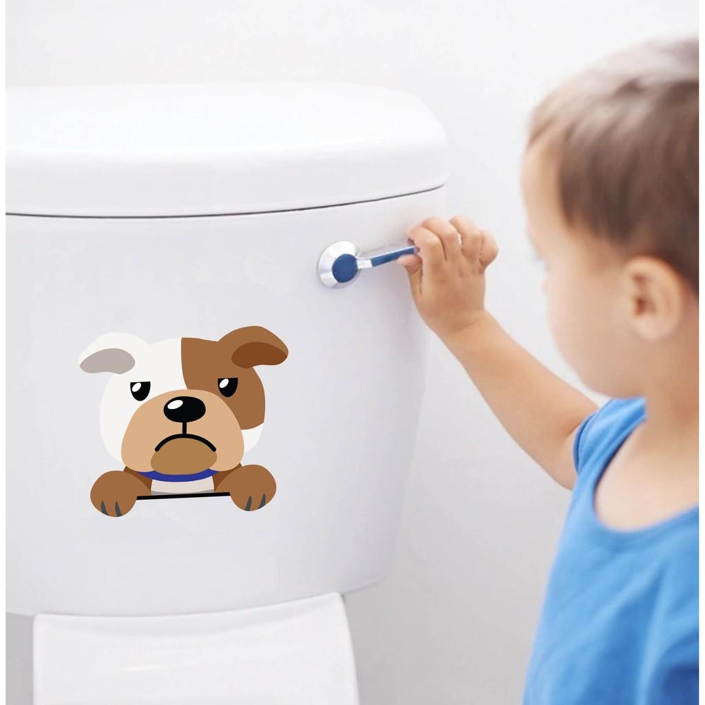 - Miếng dán bồn cầu WC trang trí nội thất