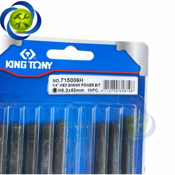 Mũi lục giác 6mm Kingtony 715006H kích thước 6mm X 50mm