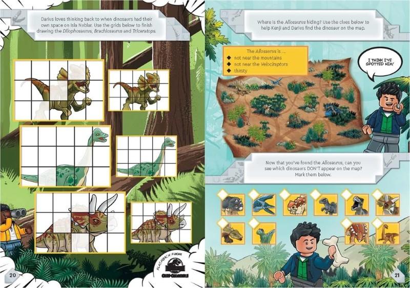 Sách Lego Jurassic World: Raptors On The Run Activity Book