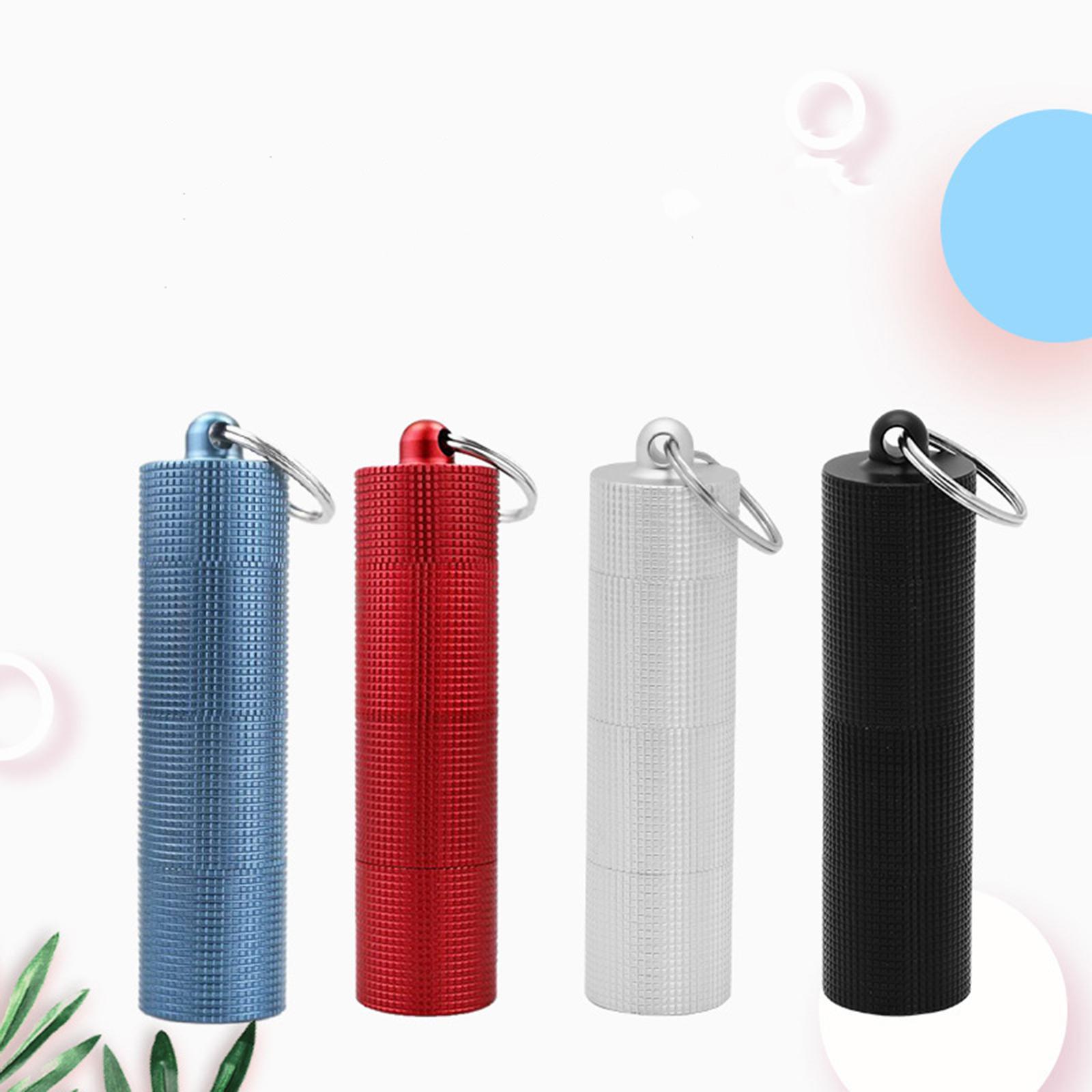 Box Portable Multifunction Three Sections  Bottle Keychain Small  Case  Organizer for Office Outside Pocket