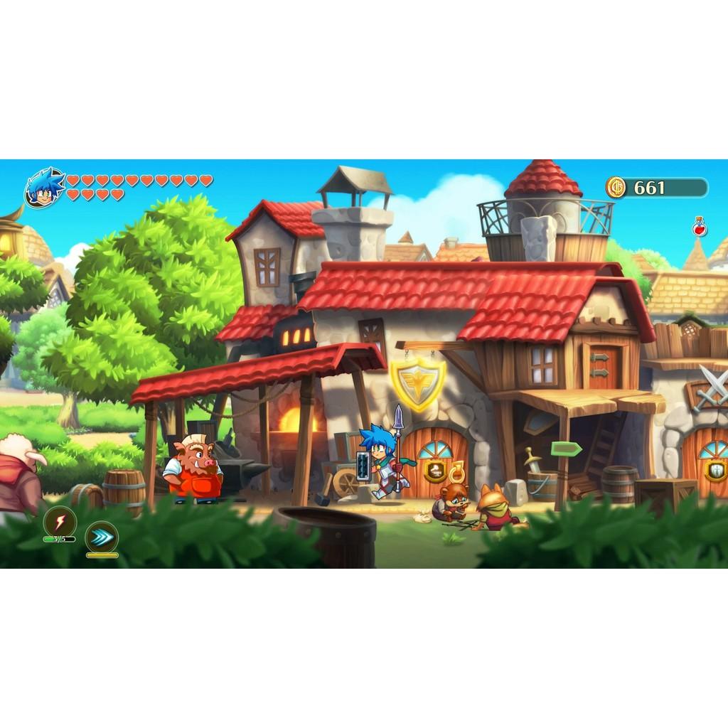 Máy Chơi Game Nintendo Switch Lite + Game Nintendo - Monster Boy And The Cursed Kingdom - Hàng Nhập Khẩu