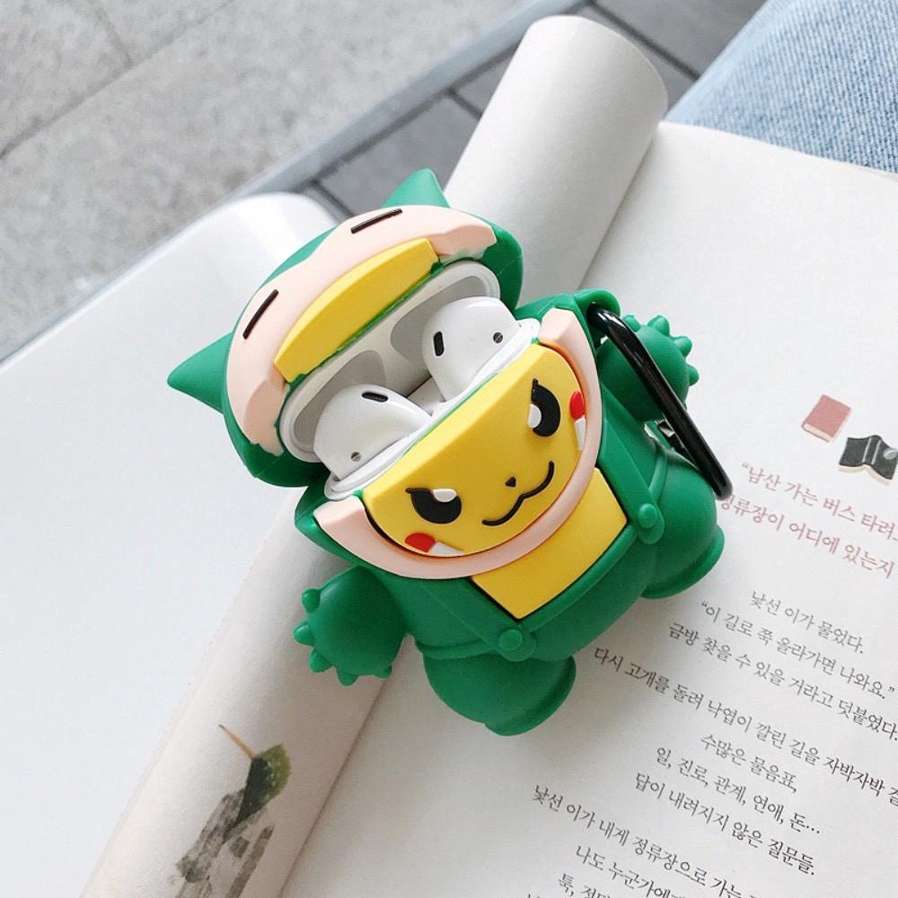 Bao Case Silicon Cho Tai Nghe Apple Airpods - Hình Pokemon hợp thể