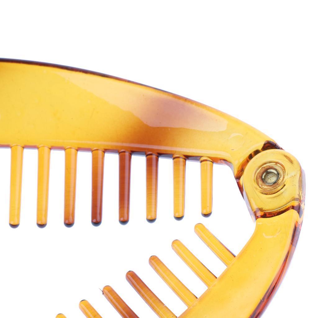 Pack of 2 Ladies Resin Hair Claw Tail Fish Clip Comb Hairclip Grips Clamp Accessory