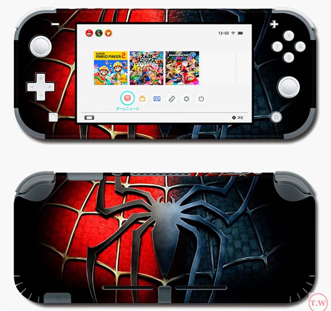 Skin decal dán Nintendo Switch Lite mẫu Spider man (dễ dán, đã cắt sẵn)